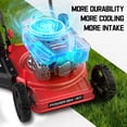 thumbnail image 5 of PowerSmart 144cc 18"  Gas Push Lawn Mower, Steel Deck, 5-Position Height Adjustment, 5 of 12