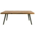 thumbnail image 2 of Benjara BM206159 Rectangular Cocktail Table with Knotty Details & Flared Legs, Brown, 2 of 5