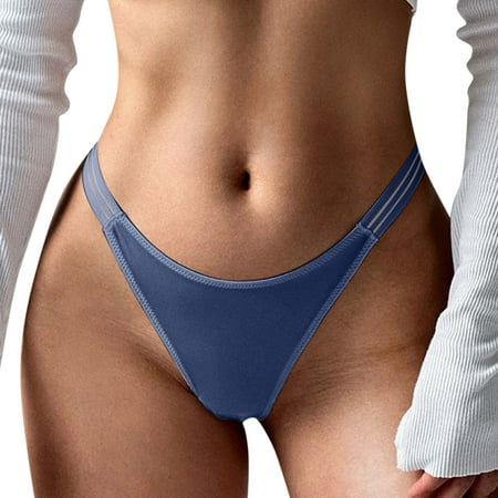 

Youmylove Women Sexy Lace Thong Panties Seamless Solid Color Comfortable Low Waist Panties Fantasy Elegant Bridal Lingeries
