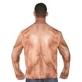 thumbnail image 5 of Underwraps Padded Muscles Photo Real Shirt Adult Costume One Size Male, 5 of 7