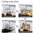 thumbnail image 5 of Yayeee Faucet Mat for Kitchen Sink 14.7" Diatomite Long Splash Guard Pad, Geometric Sun, 5 of 7