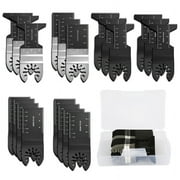 ODOMY 10/23PCS Mix Oscillating Saw Blades Multimaster Blade High Carbon Steel Saw Cut Blades Multi-tool Wood Cutting Tools Kit