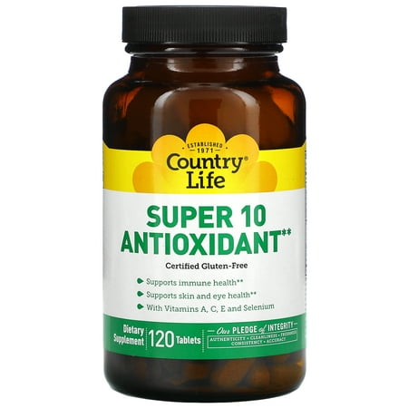 Country Life - Super 10 Antioxidant Formula Maximized Family Size - 120 Tablets