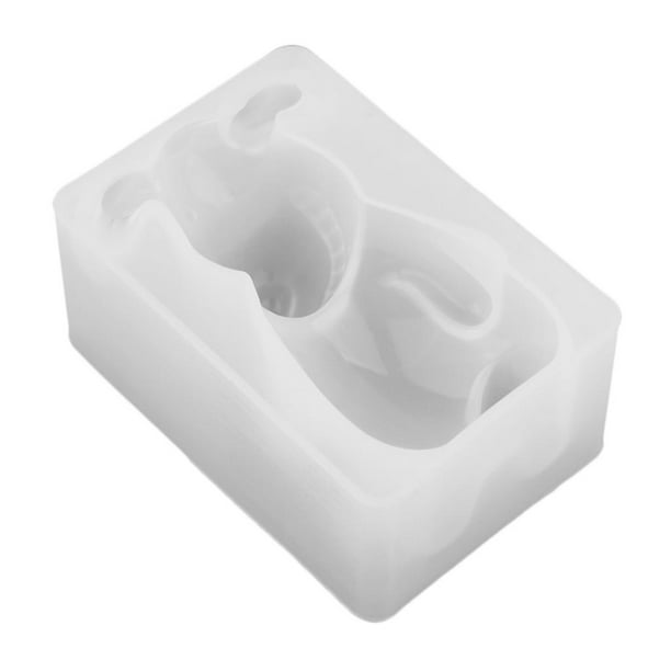 Molde de fundición de resina de arcilla de yeso para llaveros, colgantes y joyas Perro 75x40x30mm