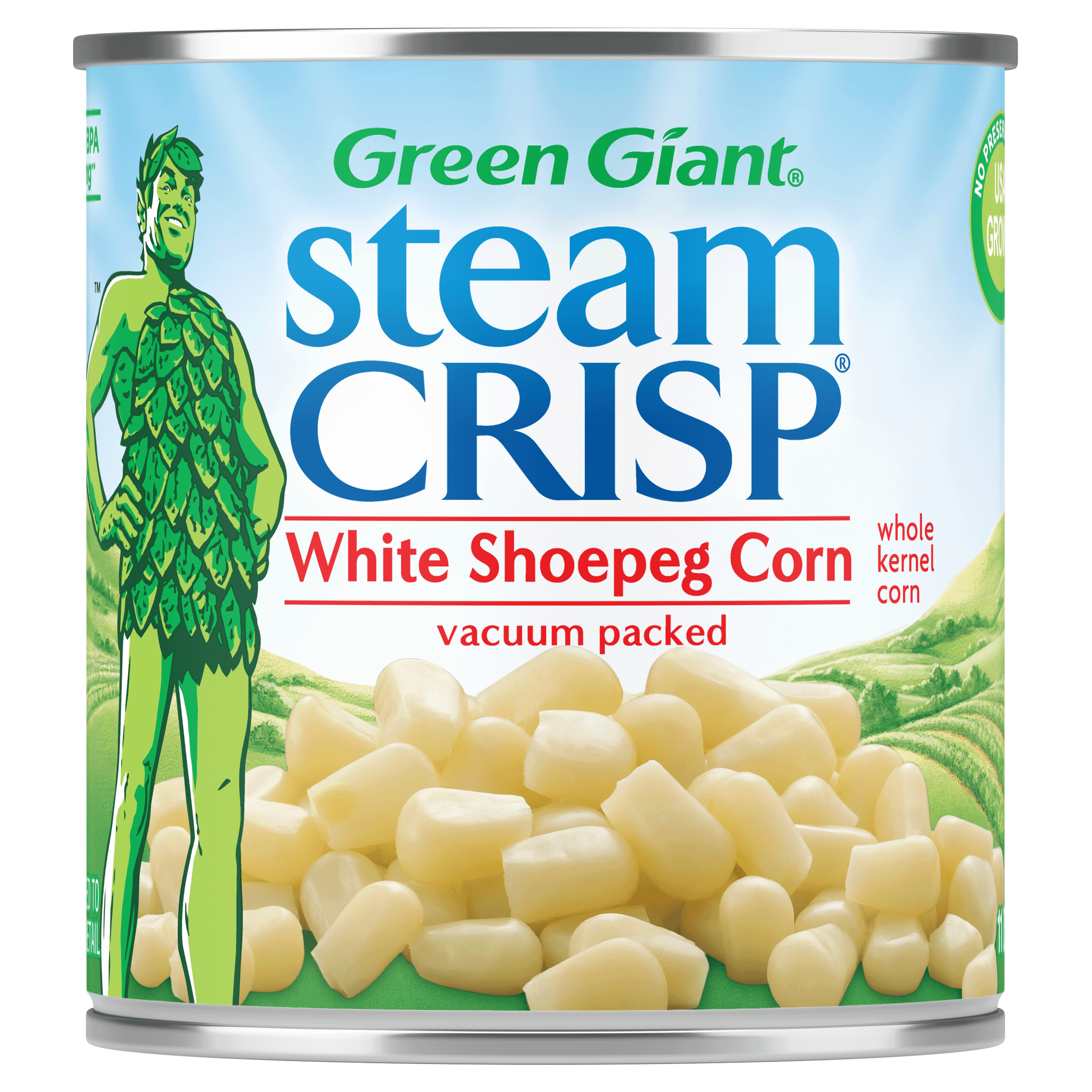 Green Giant Steam Crisp Whole Kernel Vacuum Packed White