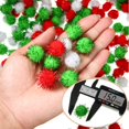 thumbnail image 4 of Pompones navideños con purpurina Sappy 1000, 1,5 cm, coloridos, 4 of 6