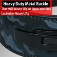 thumbnail image 4 of IBRO Powerlifting Lever Gym Belt ? Power 10MM Extreme Heavy Duty Genuine Leather Belts - Squats Deadlifts Bodybuilding Weight Lifting IPF Power Lifting Strongman for Men 10mm Black Camo M, 4 of 5