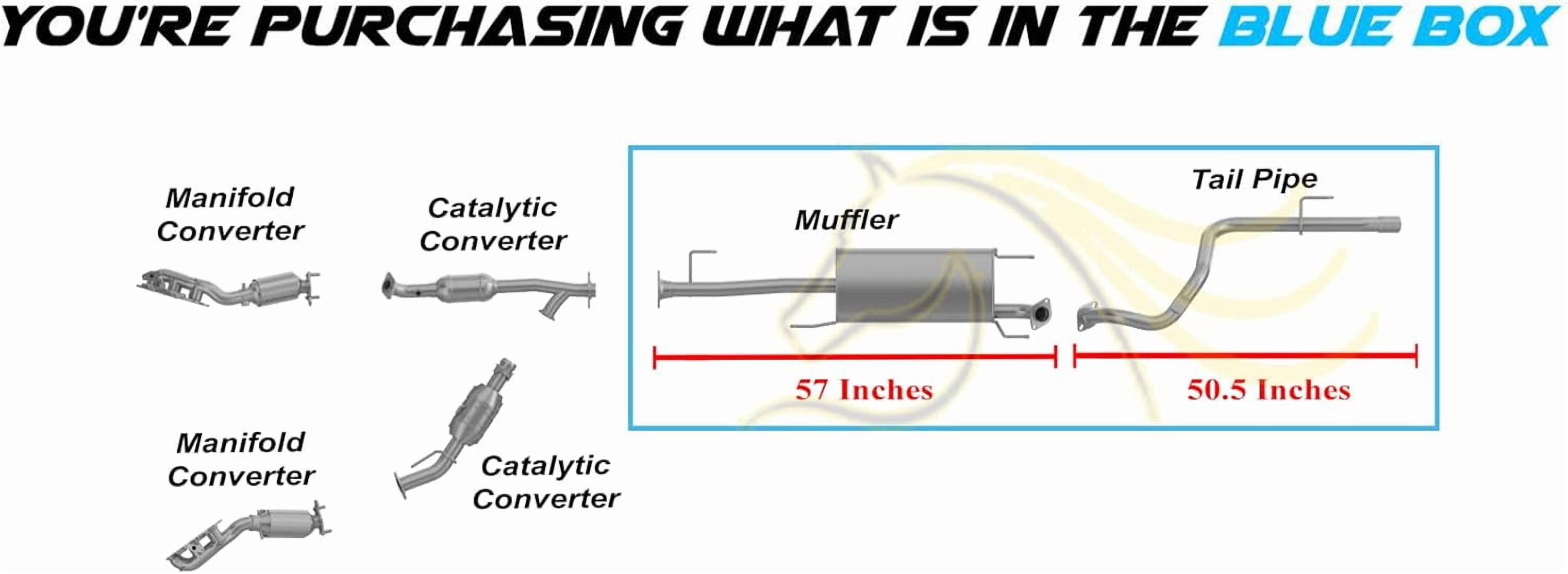 Northeastern Exhaust Stainless Steel Muffler & Tail Pipe Exhaust Kit Fits 2010–2023 Toyota 4Runner 4.0L – Direct Fit