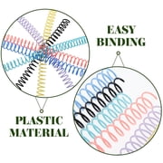 6pcs Binding Spirals Loose-leaf Binding Coils Notebook Binding Spirals Cuttable Binder Rings