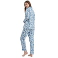 thumbnail image 5 of Amaxer Women's Pure Cotton Long Sleeve Notch Collar Pajama Set - Breathable Lightweight Sleepwear , Soft Loungewear for Spring and Summer & Comfort, 5 of 5