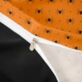 thumbnail image 4 of Homewish Simple Halloween Spider Bedding,Tiny Bug Print Duvet Cover Full,Orange Black,Black Reversible,3 Pieces,1 Duvet Cover and 2 Pillowcases, 4 of 6