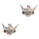 thumbnail image 2 of Greeniant Hamaca para ratas, hecha a mano, para mantener el calor, cama colgante de doble capa, práctica para la instalación, suministros para mascotas, Caramelo de estrella de mar 20x20 2piezas Greeniant CBP374285, 2 of 5