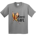 thumbnail image 3 of Inktastic Illinois Girl Butterfly Youth T-Shirt, 3 of 5