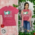 thumbnail image 2 of Tees2urdoor Love Christmas Festive T-Shirt, Adult Small, Vintage Heather Red, 2 of 4