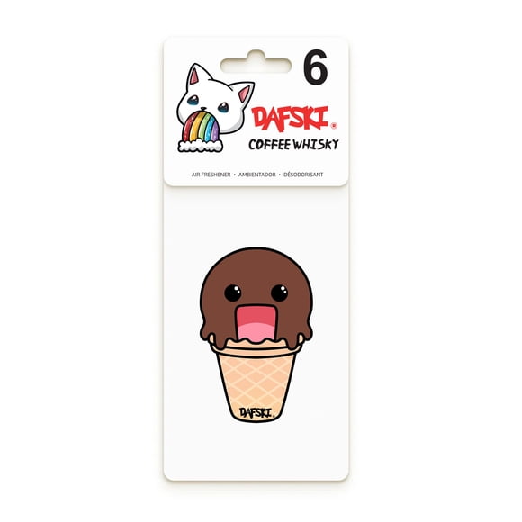 DAFSKI Ice Screams 6-Pack Coffee Whisky Air Fresheners