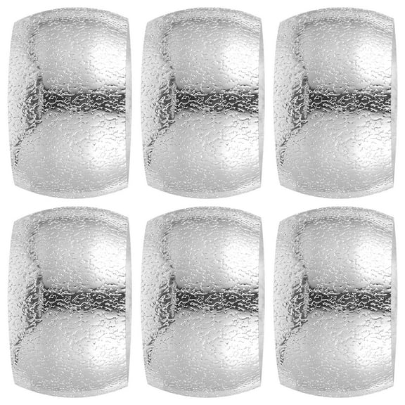 KALLORY 6Pcs Napkin Rings for Wedding Stainless Steel Table Decor for Family Gathering