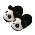 thumbnail image 2 of SGFCWSX Kids Fuzzy Panda Slippers Cozy Home Shoes for Girls Boys Cute Indoor Footwear White Size 5.5-6 Years, 2 of 9