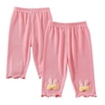 thumbnail image 2 of Esaierr Girls Cartoon Footless Leggings Toddler Baby Thin Skinny Stretch Cropped Trousers 1-6 Years, 2 of 9