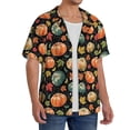 thumbnail image 2 of Kdxio Men's Hawaiian Shirt for Men Short Sleeve Shirt Daisy maple leaf Summer Casual Holiday Beach Button Down T-Shirts, 2 of 5