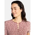 thumbnail image 5 of Time and Tru Women’s Empire Waist Top with Puff Sleeves, Sizes XS-XXXL, 5 of 5