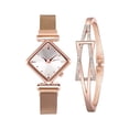 thumbnail image 1 of Diamond Watch Ladies Watch Ladies Diamond Watch Bracelet Fashion Personality Fashion Combination Set, 1 of 2