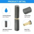 thumbnail image 4 of Uxcell 4Pack Bisagras de barril para soldar, 2-3/8" x 6/16" (LxD) Acero al carbono desmontable soldable, 4 of 6