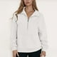 thumbnail image 1 of HongQid Women's Half Zip Sweatshirts Fleece Stand Collar Long Sleeve Oversized Pullovers with Pockets, 1 of 5