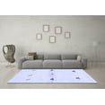 thumbnail image 3 of Ahgly Company Indoor Rectangle Solid Blue Modern Area Rugs, 7' x 10', 3 of 4