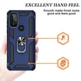 thumbnail image 4 of Xhy Moto G Play 2024 Case with Magnetic Ring Kickstand Military Grade Full Body Double Layer Rugged Durable for Motorola G Play 2024 Phone - Blue, 4 of 8