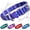 Purple Rain, variant on Waterproof Dog Collar, Washable Quick Dry Collar with Metal Buckle, Teal-M 1"