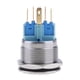 thumbnail image 5 of 22 mm resistente al agua de acero inoxidable 12 V LED interruptor de botón momentáneo azul Sharpla Interruptor de botón de 22 mm, 5 of 7