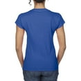 thumbnail image 5 of Gildan Ladies Soft Style Short Sleeve V-Neck T-Shirt, 5 of 5