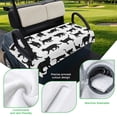 thumbnail image 5 of Golf Cart Seat Covers for 2 Seater, Black Cat Soft Microfiber Cart Seat Towel Blanket, Modern Cartoon Animals Minimalist Absorbent Breathable Non Slip Bench Seats Protector for Golf Course 51"x31", 5 of 9