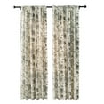 thumbnail image 2 of 2 Panels Floral Curtains Set, Farmhouse Curtain Back Tab Drapes for Living Room Bedroom Light Filtering Vintage Rod Pocket Curtains, 2 of 5