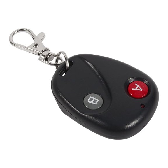 2-Key 433MHz Wireless Remote Control Transmitter For Garage Gate Door, Black Plastic, 100m Range