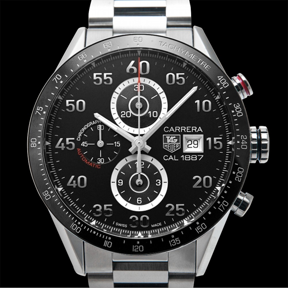 TAG Heuer Carrera Tachymeter Automatic Chronograph Black Dial Men's Watch CAR2A10.BA0799 - image 4 of 4