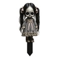 thumbnail image 2 of Sahpxhe Halloween Decorations Outdoor Ghost Garden Stake Decor, Scary Potted Plants Props Ornament for Yard Lawn Front Walkway Porch Party Decor 2 pack Black, 2 of 7