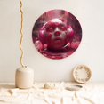 thumbnail image 5 of Honeii Surreal Pink Headphones Print Elegant Bone China Decorative Plate, Porcelain Plate,Art Crafts,Ceramic Ornaments for Home Office Wall Decor-8in, 5 of 6