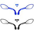 thumbnail image 3 of Left-Side Blue Adjustable 360° Rotatable Bicycle Rearview Mirror - Stainless Steel Lens, PP+Nylon Bracket, 136x65mm Size, Fits 21-26mm Handlebar Diameter - for Bike, E-Scooter, Moped, Road/Mountain, 3 of 6