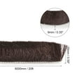 thumbnail image 2 of REGALWOVEN Weather Stripping Brush Self-Adhesive Seal Weatherstrip Sweep Brush for Door Window Brown 20ft x 0.35" x 0.6", 2 of 5