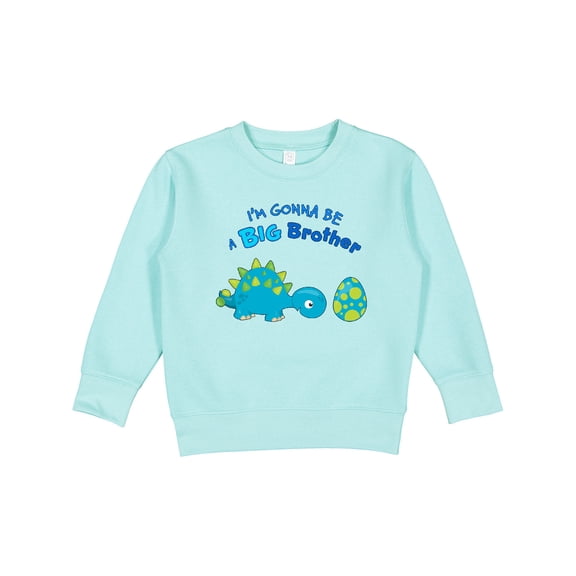 Inktastic Happy Dinosaur Future Big Brother Toddler Sweatshirt