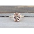 thumbnail image 2 of HeartsAndYou 2ct Natural Peach Morganite & Diamond Ring 100% 14k SOLID Yellow Gold Accent, 2 of 9