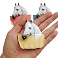 thumbnail image 5 of Resin 3D Horse Fridge Magnets, Set of 3, Cute Decorative Refrigerator Magnets for Whiteboard, Classroom, Locker, Photo and Note Display, 5 of 6