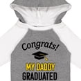 thumbnail image 4 of Inktastic Congrats My Daddy Graduated with Cap Boys or Girls Long Sleeve Baby Bodysuit, 4 of 5