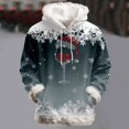 thumbnail image 2 of Women's Hooded Sweatshirt Cozy Casual Pullover Soft Warm Winter Loungewear Outerwear For Daily Street Style Comfort Light Green,M, 2 of 3