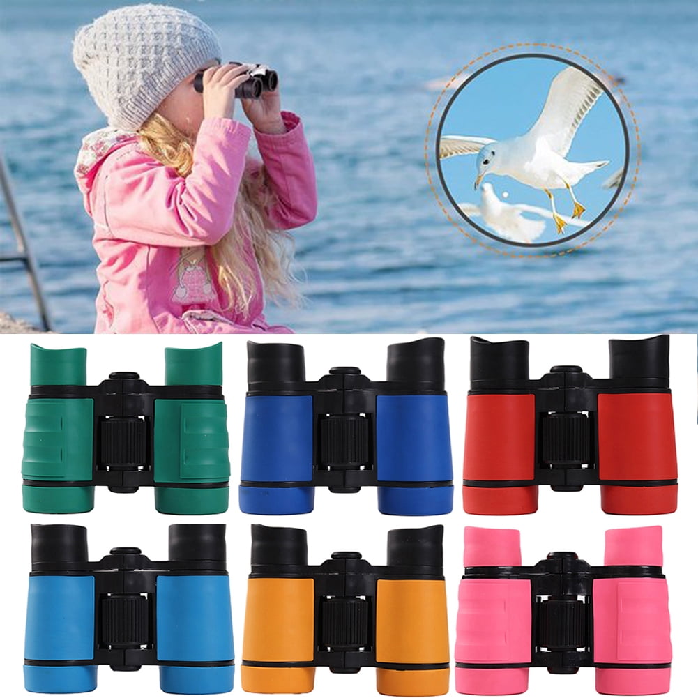 Red Opera and Camping Fun Toy for 3-10 Year Old Boys Girls Binoculars for Kids 8x21 High Definition Binoculars Compact Shockproof Telescope for Bird Watching 