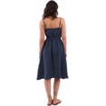 thumbnail image 2 of Amazhiyu Womens Cotton Summer Spaghetti Strap Sleeveless Midi Wrap Dress Pockets, 2 of 8