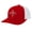 Red/White, variant on Trenz Shirt Company Christian Humble Cross Embroidered Mens Adjustable Snapback Mesh Back Trucker Hat, Sports Grey/White