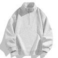 thumbnail image 6 of VgaVtl Sweatshirts for Men Half Zipper Long Sleeve Fall Winter Clothes for Men Pullover Regular Golf Casual Mock Neck Solid, 6 of 9