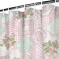 thumbnail image 3 of Pioneer Flower Floral Print Pattern Shower Curtain 84"x72", Bathroom Decorative Shower Curtain Set with 12 Hooks, Waterproof Washable, 3 of 6